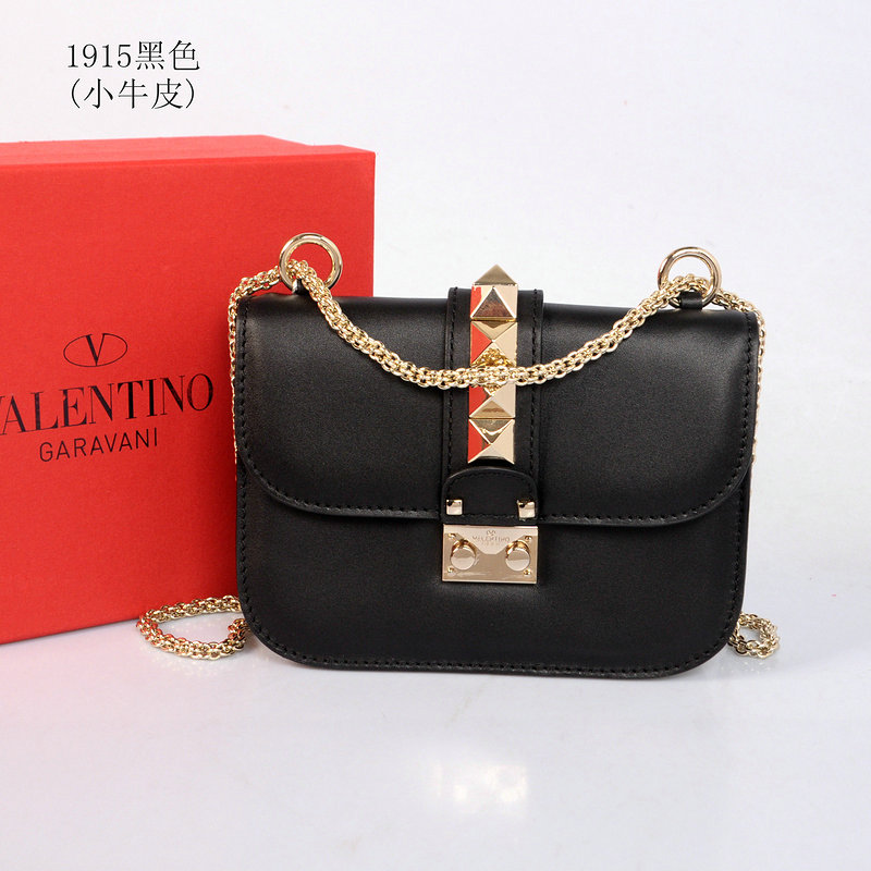 2014 Valentino Garavani shoulder bag 1915 black on sale - Click Image to Close